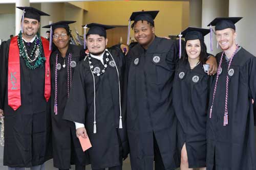 Graduates at MGA's spring 2023 commencement ceremony. 